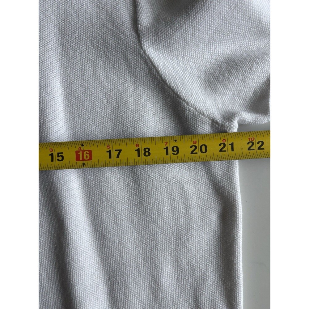 ZARA Men XL Off-White Textured Knit Short Sleeve T-Shirt 100% Cotton Minimalist - Picture 4 of 10